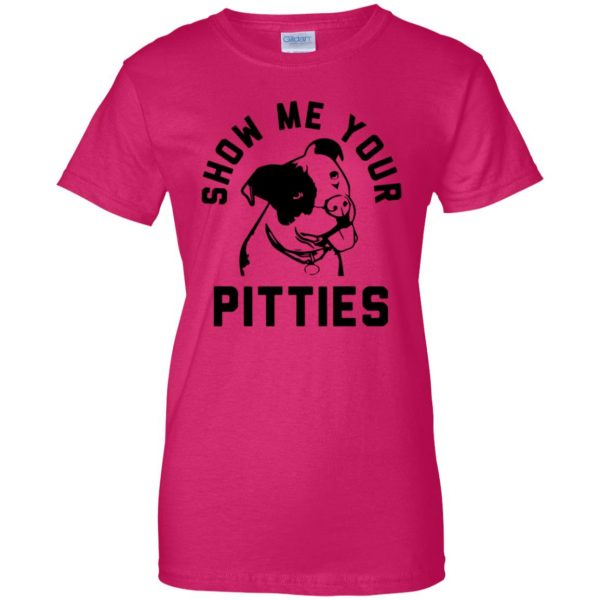 Show Me Your Pitties womens t shirt - lady t shirt - pink heliconia
