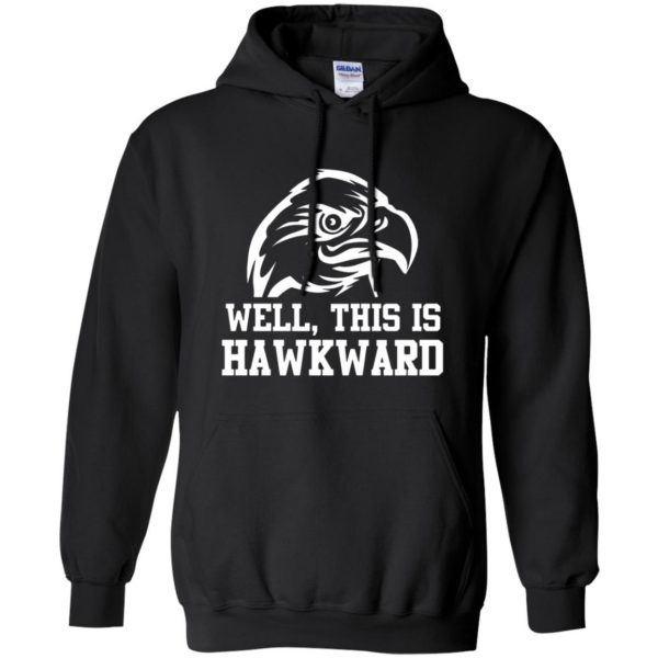 hawkward hoodie - black