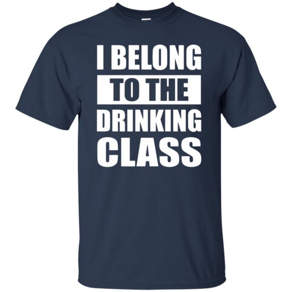 drinking class t shirt - navy blue
