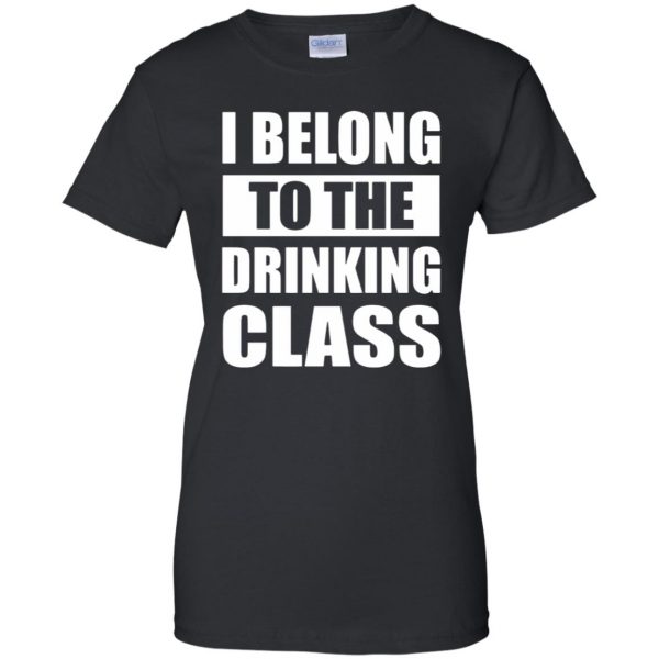 drinking class womens t shirt - lady t shirt - black