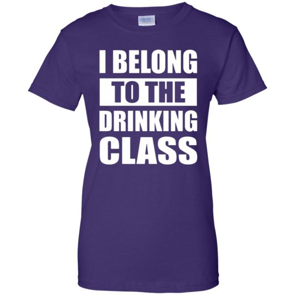 drinking class womens t shirt - lady t shirt - purple