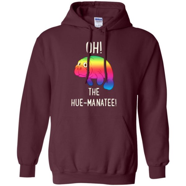 oh the hue manatee hoodie - maroon