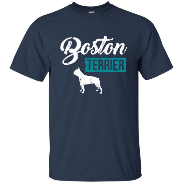 boston terrier t shirt - navy blue