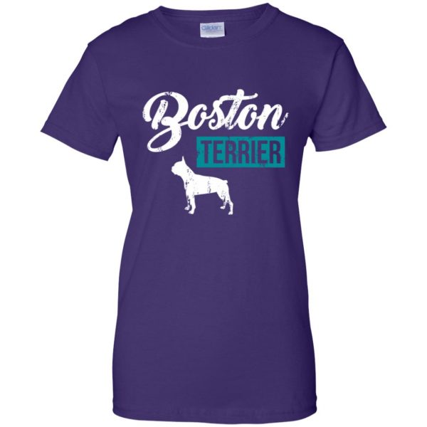boston terrier womens t shirt - lady t shirt - purple