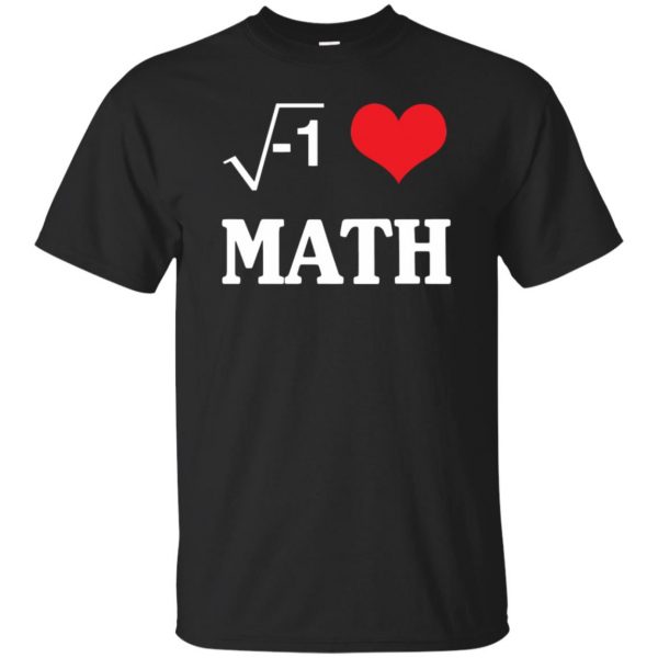 i love math shirt - black