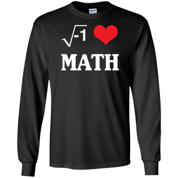 i love math long sleeve - black