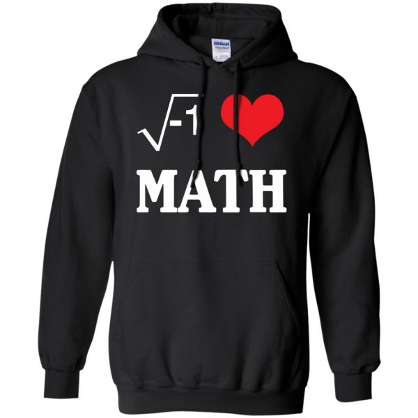 i love math hoodie - black