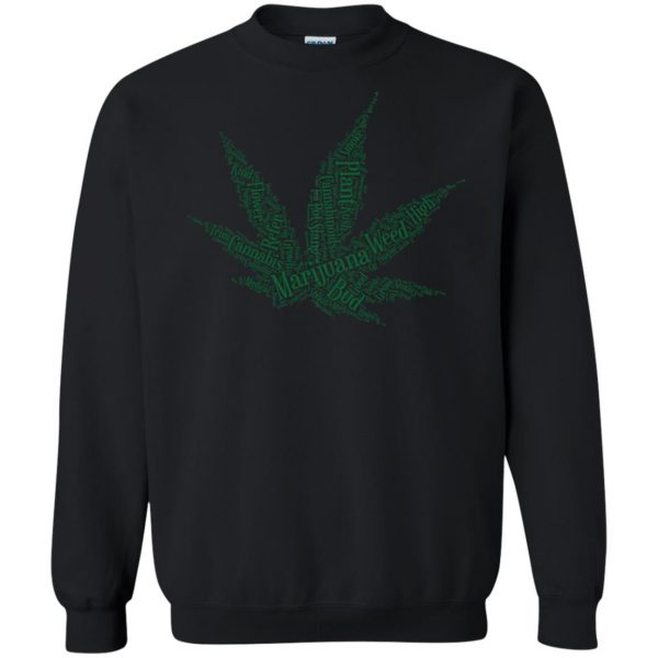 cannabis sweatshirt - black