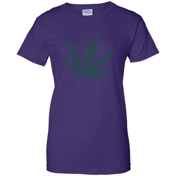 cannabis womens t shirt - lady t shirt - purple