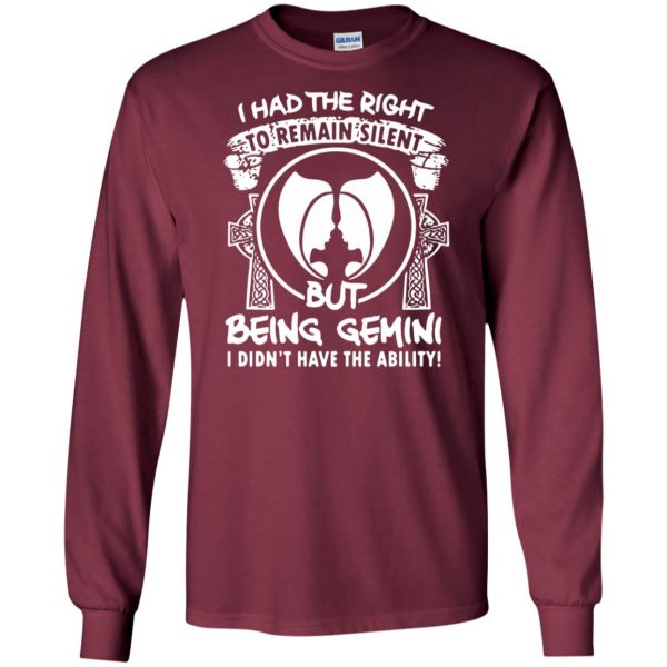 gemini long sleeve - maroon