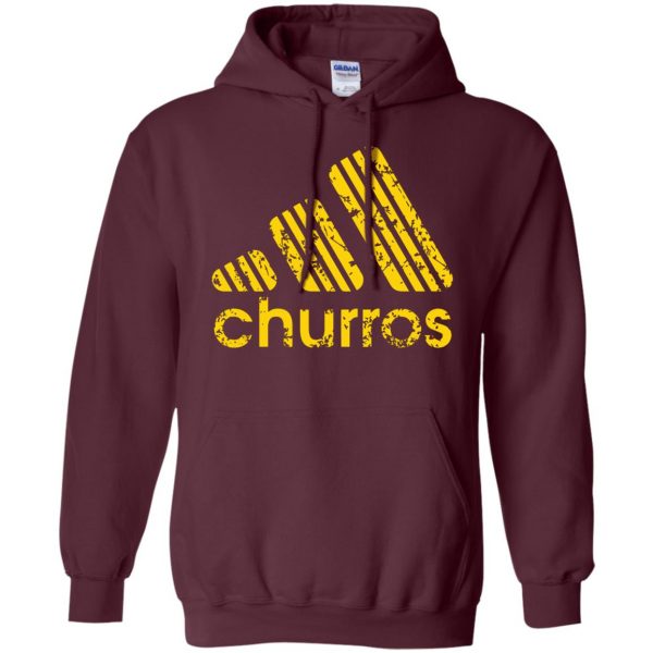 churro hoodie - maroon