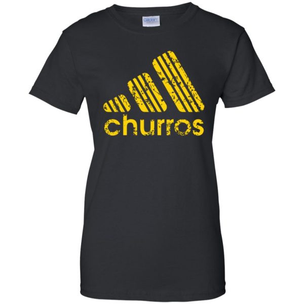 churro womens t shirt - lady t shirt - black