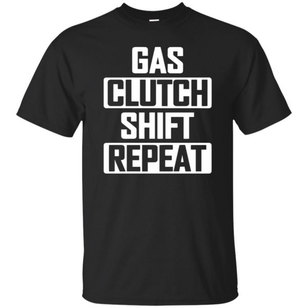 gas clutch shift repeat hoodie - black