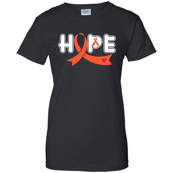 kidney cancer womens t shirt - lady t shirt - black