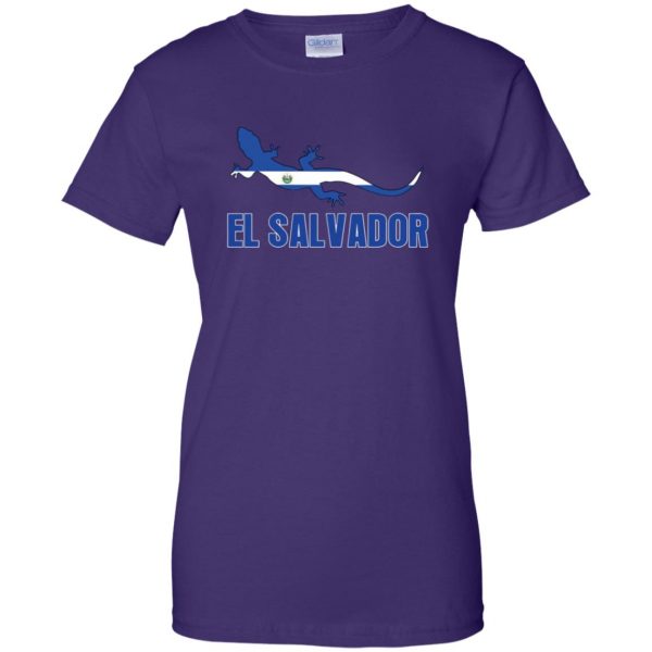 el salvador hoodie womens t shirt - lady t shirt - purple