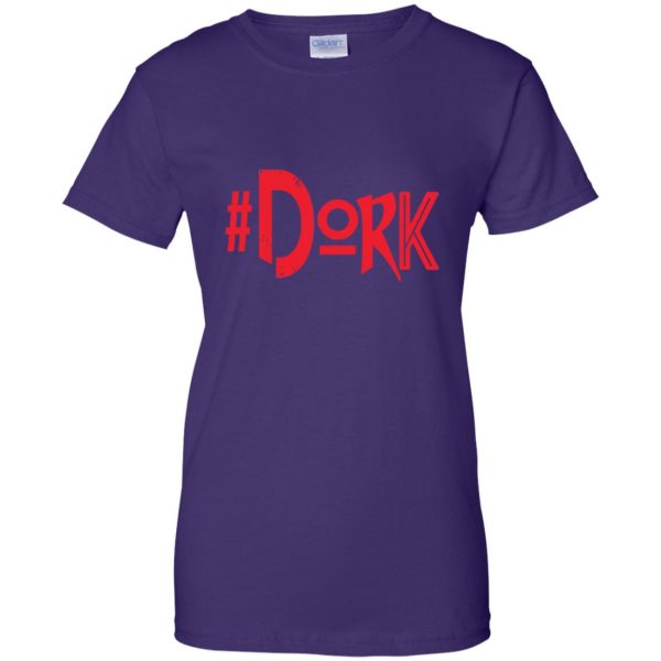 dork womens t shirt - lady t shirt - purple