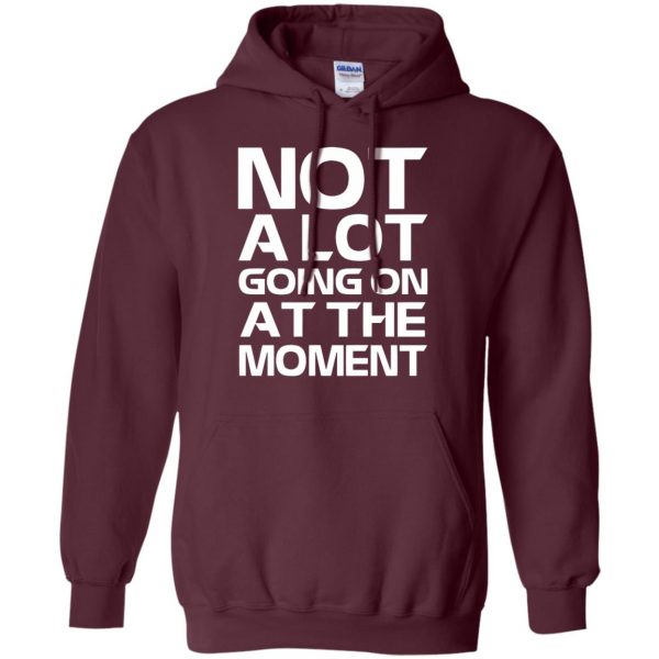 not alot going on at the moment hoodie - maroon