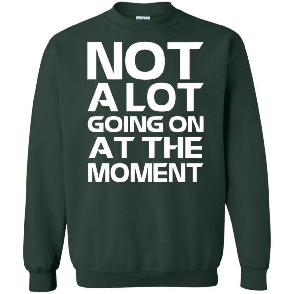 not alot going on at the moment sweatshirt - forest green