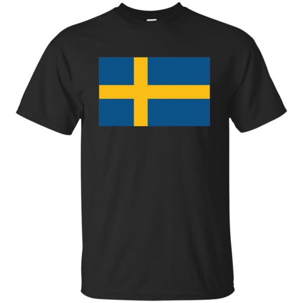 swedish flag shirt - black