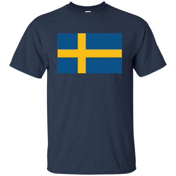 swedish flag t shirt - navy blue
