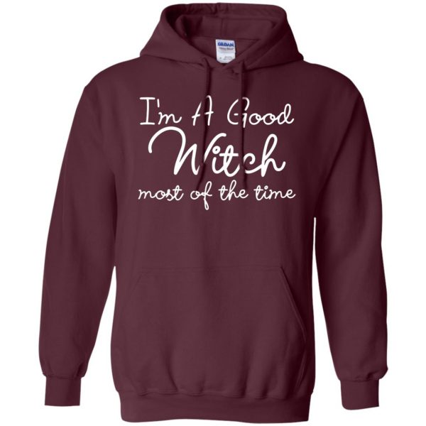 good witch hoodie - maroon