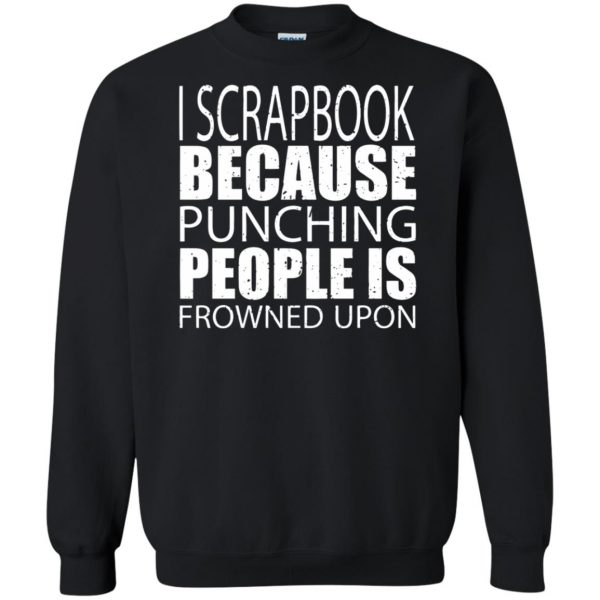 scrapbook sweatshirt - black