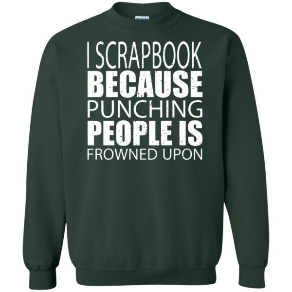 scrapbook sweatshirt - forest green