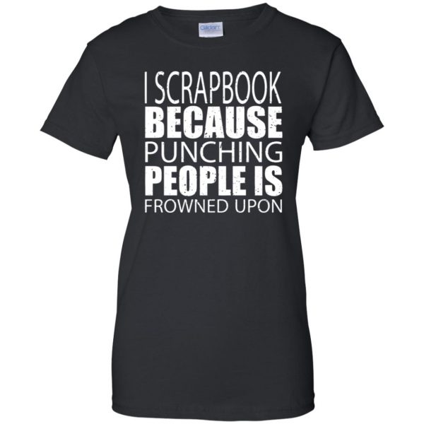 scrapbook womens t shirt - lady t shirt - black