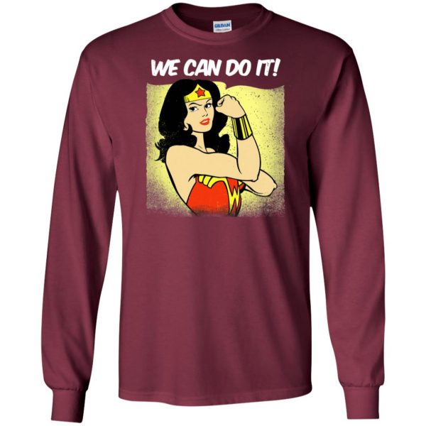 we can do it long sleeve - maroon