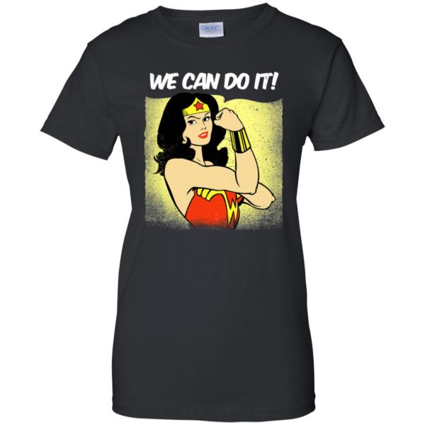 we can do it womens t shirt - lady t shirt - black