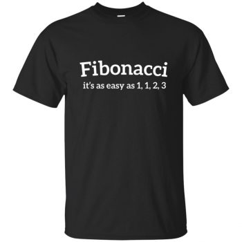 fibonacci t shirt - black