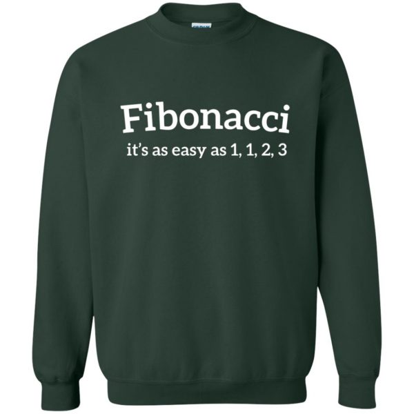 fibonacci sweatshirt - forest green
