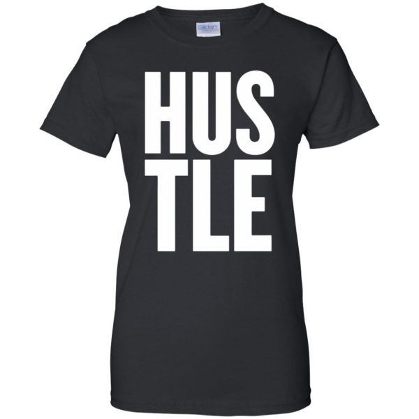 hustle tank top womens t shirt - lady t shirt - black