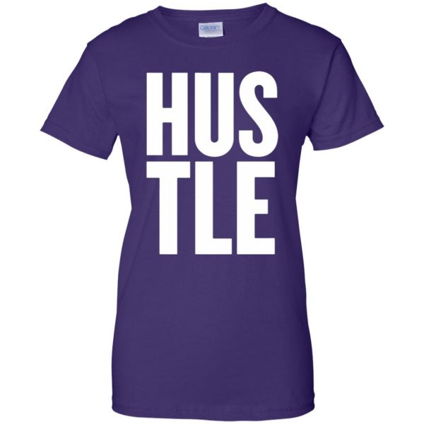 hustle tank top womens t shirt - lady t shirt - purple