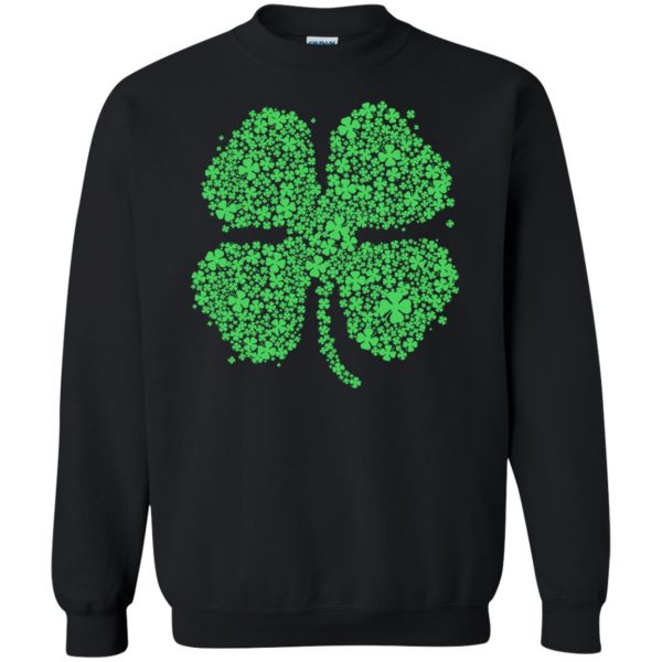 four leaf clover sweatshirt - black