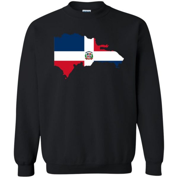 dominican flag sweatshirt - black