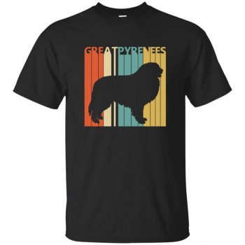 great pyrenees t shirts - black