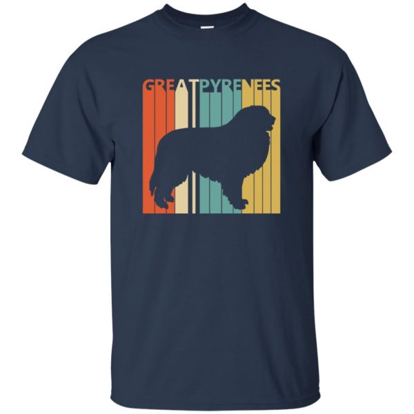 great pyrenees t shirt - navy blue