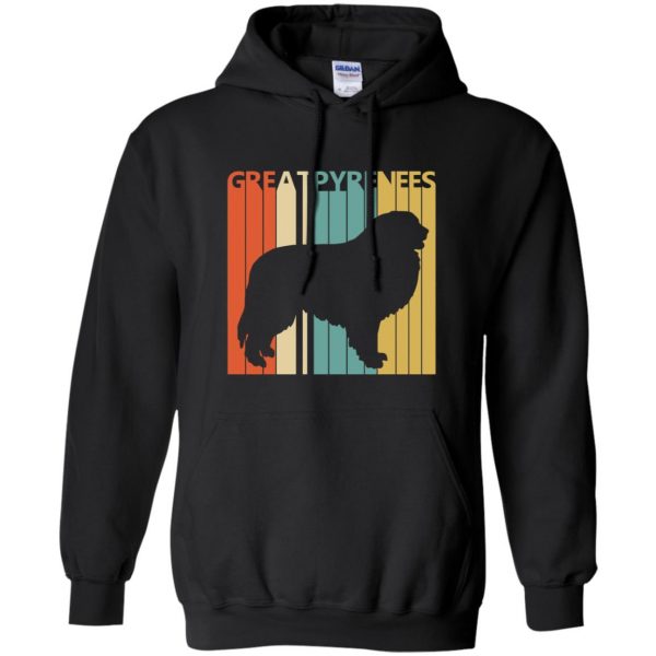 great pyrenees hoodie - black