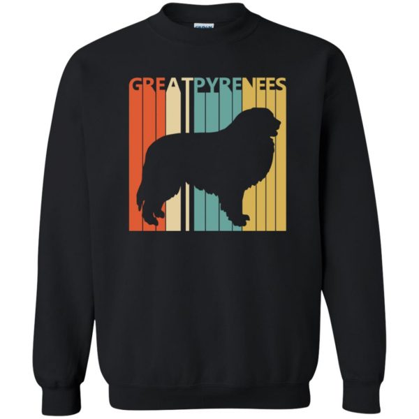 great pyrenees sweatshirt - black