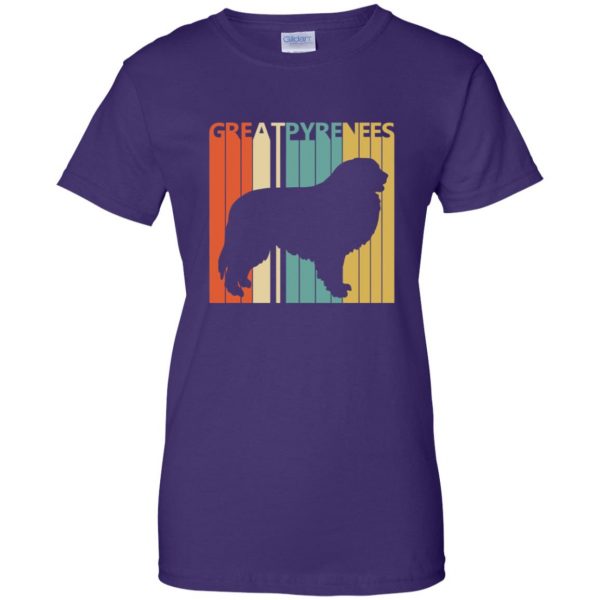 great pyrenees womens t shirt - lady t shirt - purple