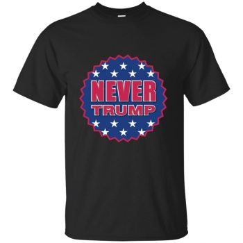 never trump shirt - black