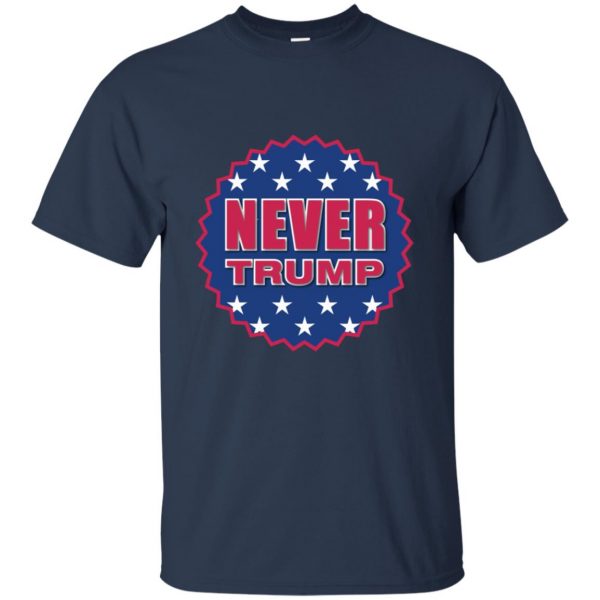never trump t shirt - navy blue