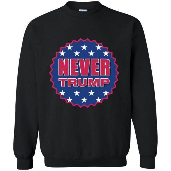 never trump sweatshirt - black