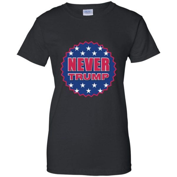 never trump womens t shirt - lady t shirt - black