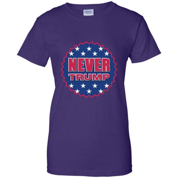 never trump womens t shirt - lady t shirt - purple