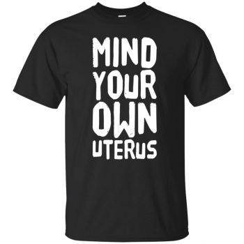 uterus t shirt - black