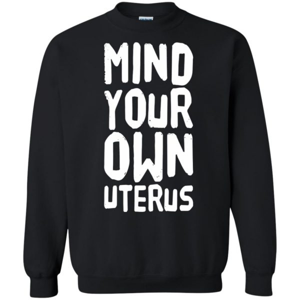 uterus sweatshirt - black
