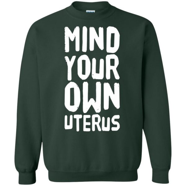 uterus sweatshirt - forest green