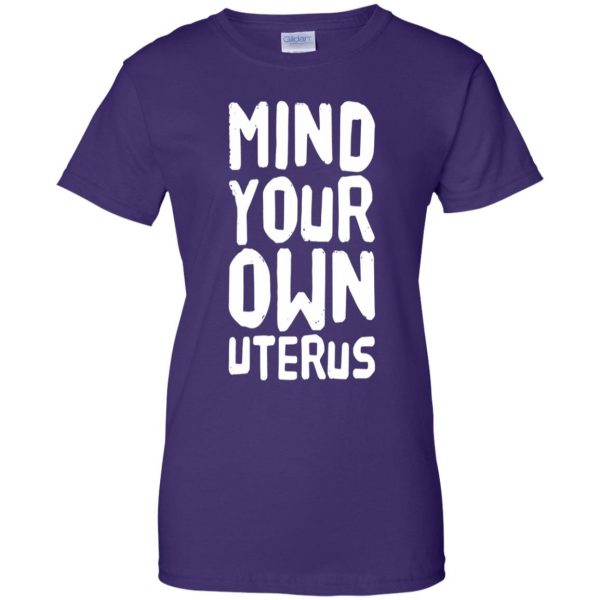 uterus womens t shirt - lady t shirt - purple